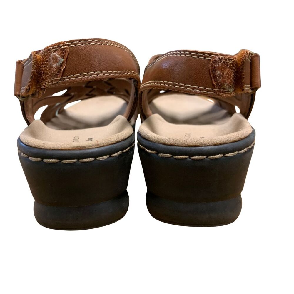 Clarks Women Lexi Carmen Comfort Hook and Loop Leather Snadals SIze 6 - Picture 7 of 12